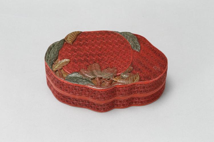 堆彩柿纹盒