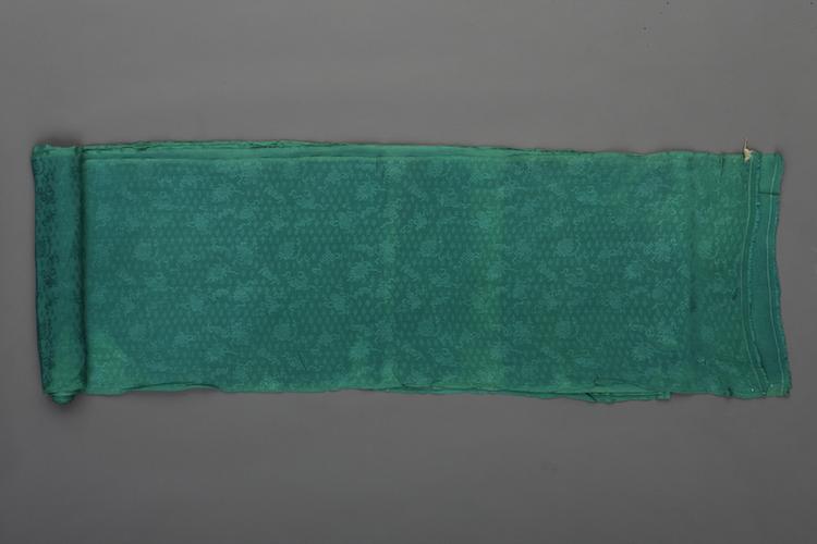 绿色小八宝纹绉绸