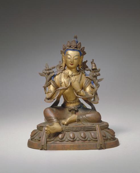 般若品铜镀金佛-手持金刚菩萨