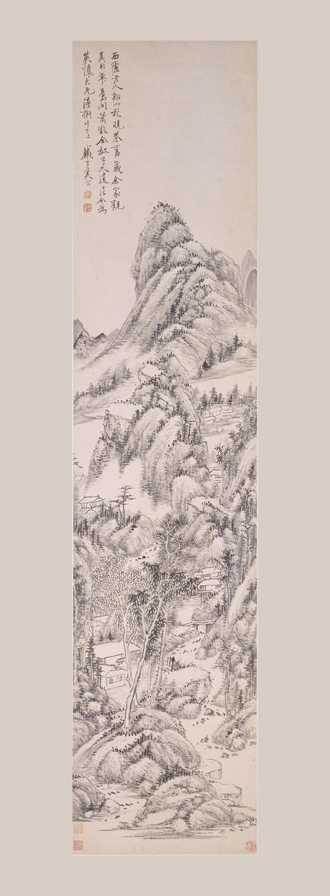 仿王时敏溪山秋晓图轴