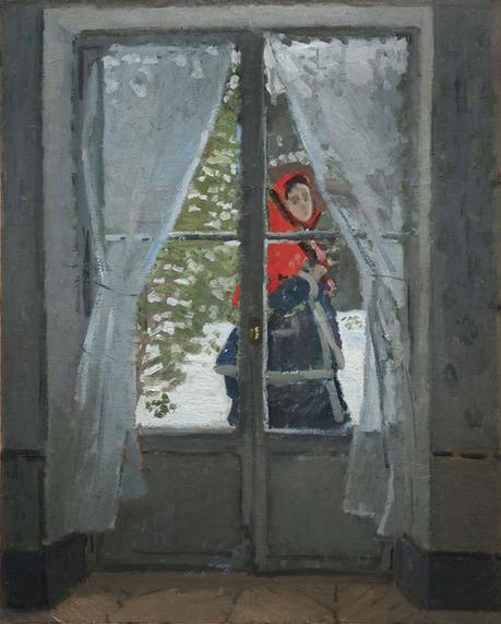 The Red Kerchief, Portrait of Mrs. Monet, 1873