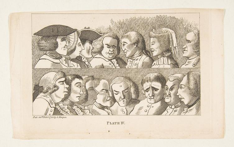 Written by Francis Grose--Plate IV, from Rules for Drawing Caricaturas