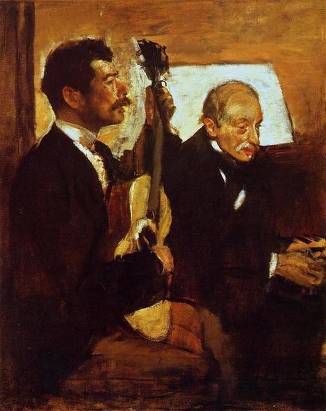 Degas Father Listening to Lorenzo Pagans - - - Museum of Fine Arts (USA)