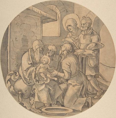 Sebald Beham--The Circumcision of Christ