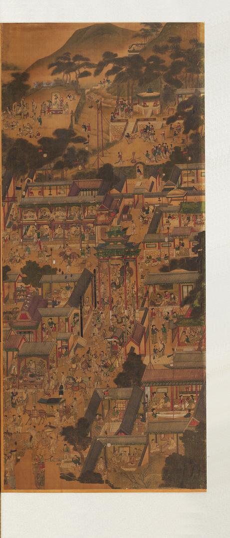 太平繁华八图屏