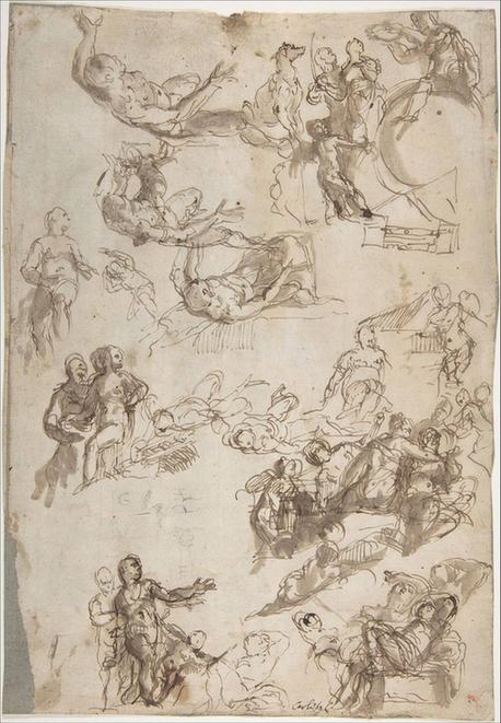 Paolo Veronese--Studies for The Allegories of Love