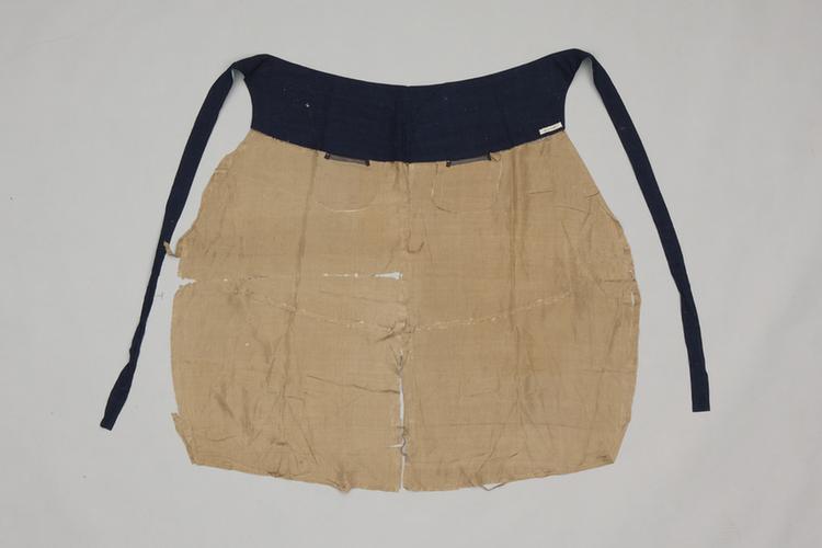 灰色暗花春绸里梅花鹿皮行裳拆片