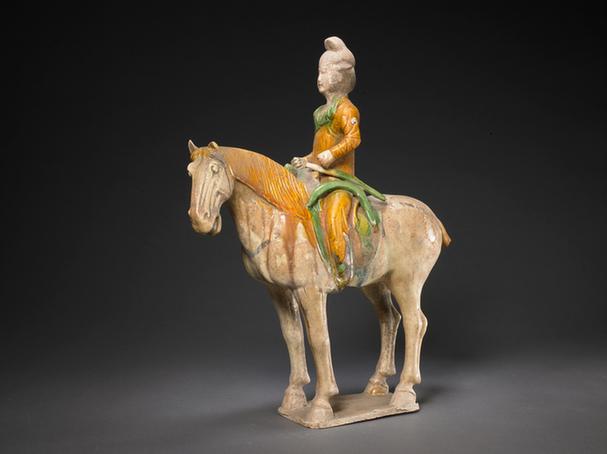 三彩骑马男俑