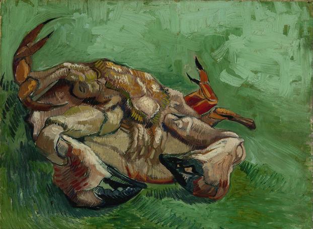 A crab on its back 1888