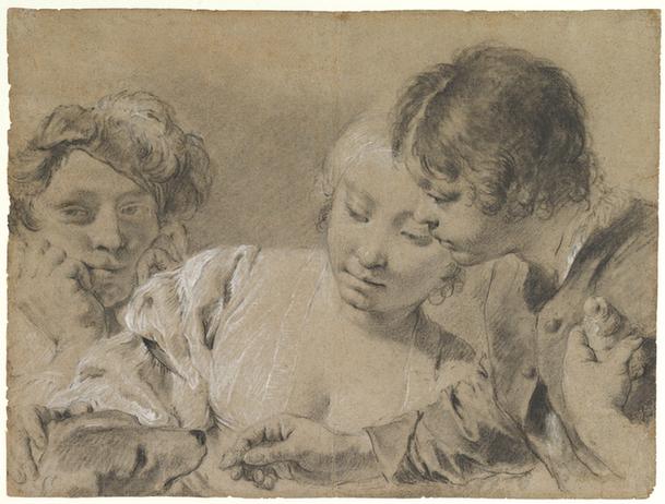 Giovanni Battista Piazzetta--Feeding the Dog