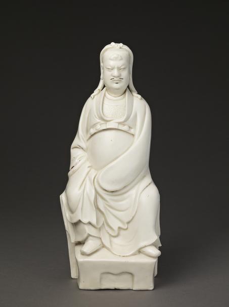 德化窑白釉关羽像