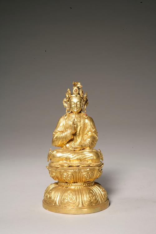 铜镀金七珍-女宝