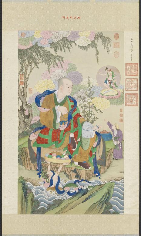 画第七嘎纳嘎巴萨尊者轴