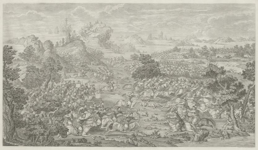 平定西域战图页