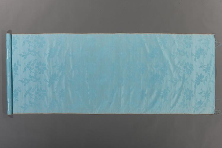 湖色栀子芍药纹江绸