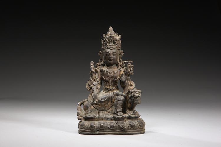 铜文殊菩萨坐像