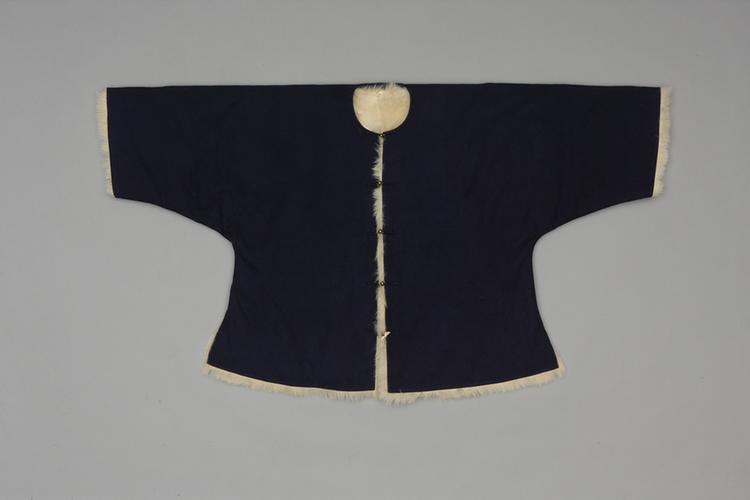 蓝色呢狐皮马褂