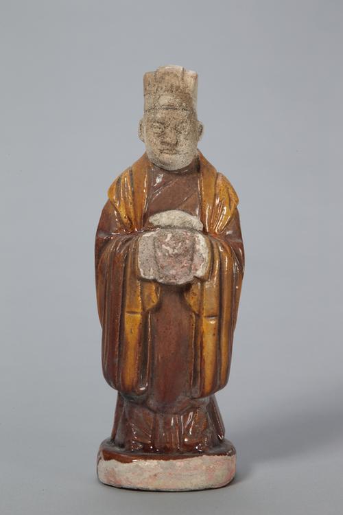 琉璃拱手文吏俑