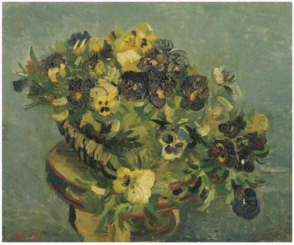 Basket of pansies May 1887
