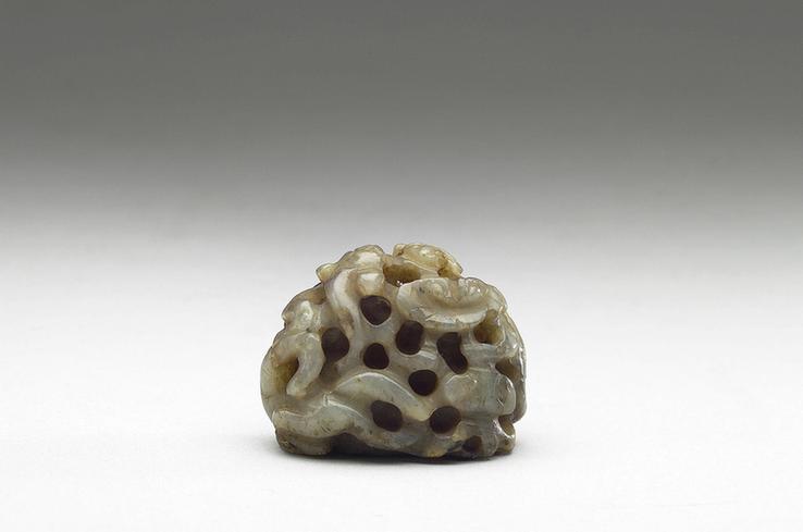 玉螭纹顶，西叔宾父簋附件