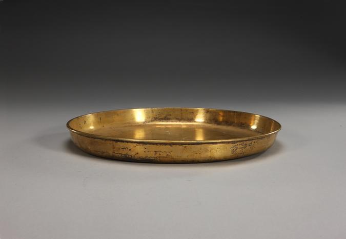 宣统七年款银镀金盘