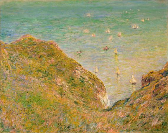 On the Cliff at Pourville, Bright Weather, 1882