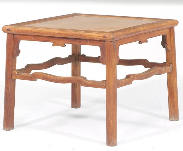 黄花梨木藤心方杌