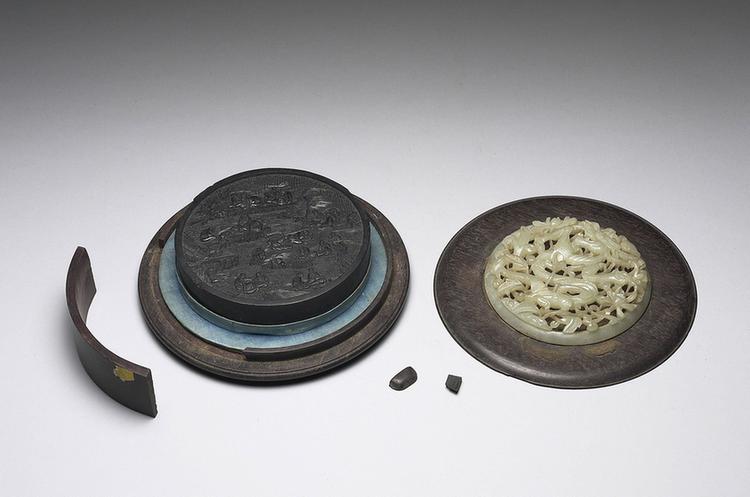 程君房兰亭修禊图圆墨