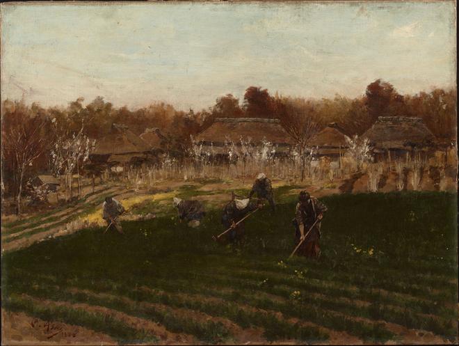 明治年春亩油画(东京)