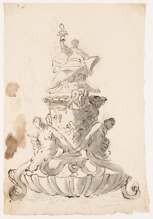 Giovanni Battista Tiepolo--Study for an Inkstand