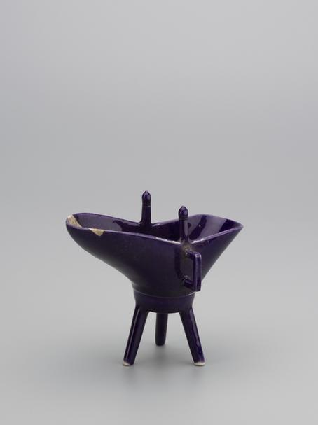 乾隆款霁蓝釉爵