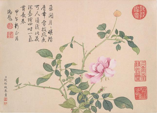 景敷四气冬景图-11