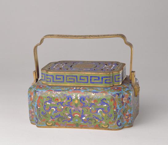 掐丝珐琅长方委角手炉