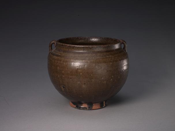 钧窑天蓝釉双系罐