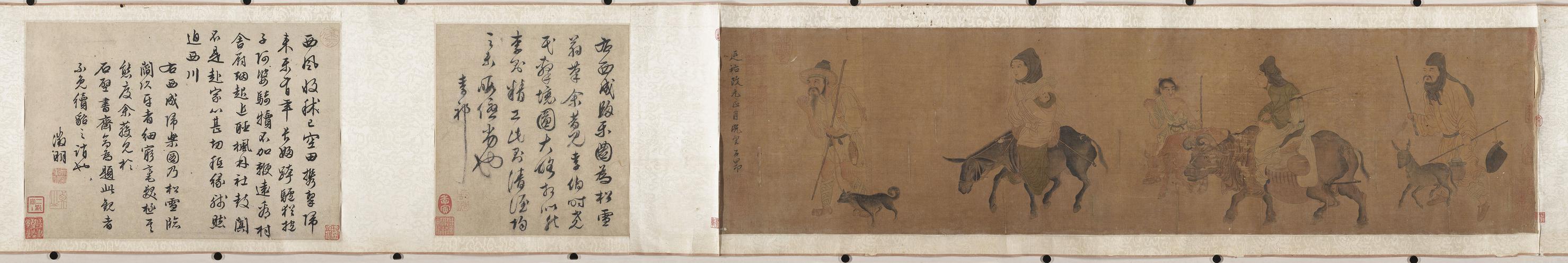 西成归乐图图卷