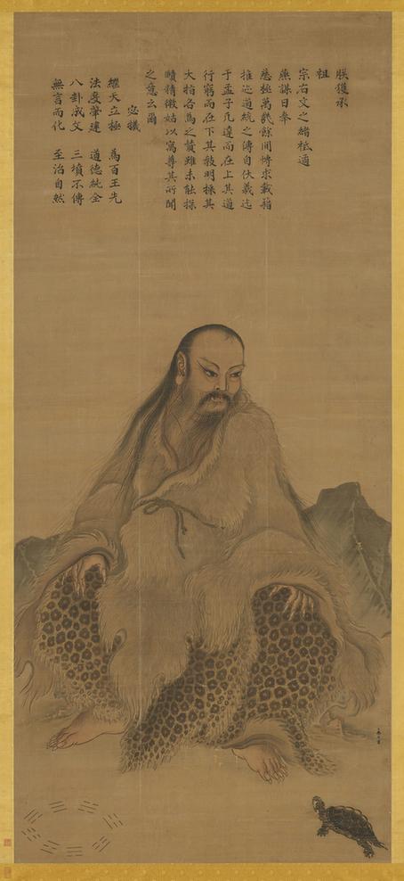 伏羲坐像图
