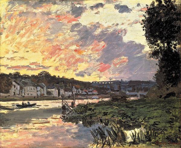 The Seine at Bougival in the Evening, 1870