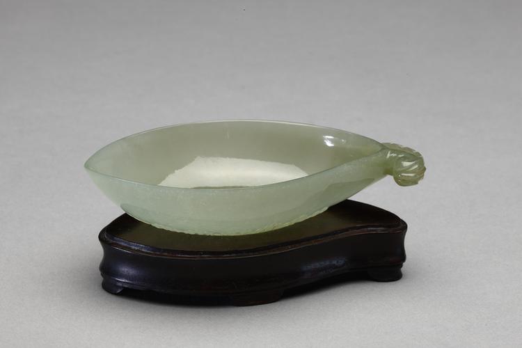 痕都斯坦青玉花叶形洗