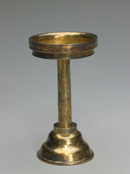 银镀金供器-高足供盘