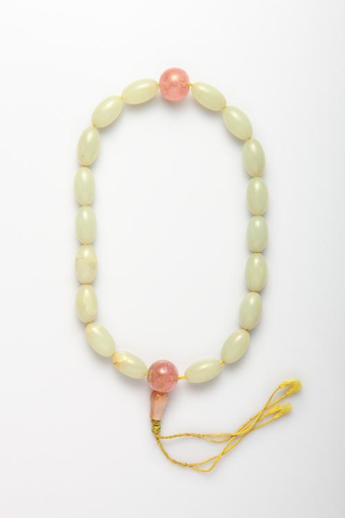 白玉十八子手串