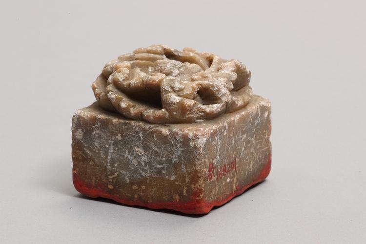 滑石雕花纽梵文印