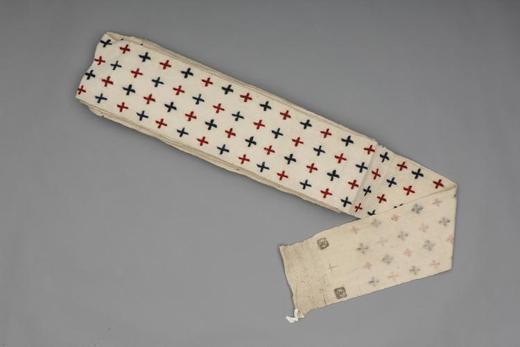 白色十字纹氆氇