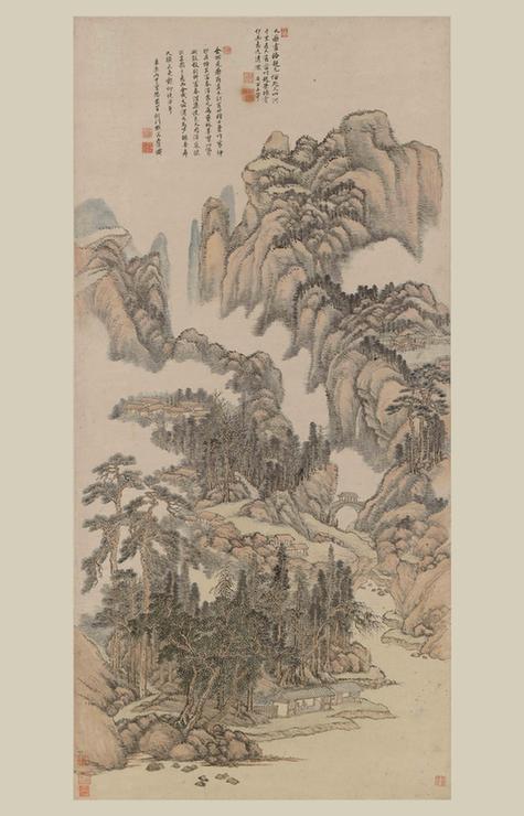 仿黄公望山水轴