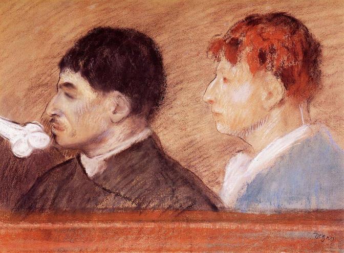 Criminal Physiognomies - 1881- Private collection - pastel