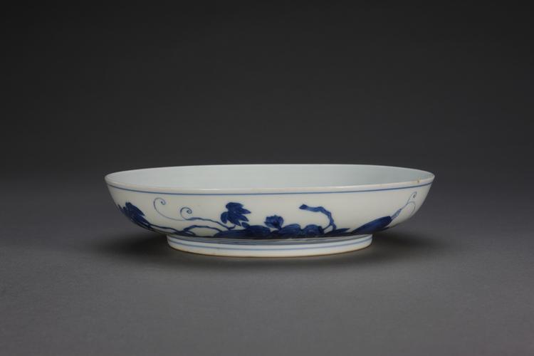 雍正款青花瓜纹盘