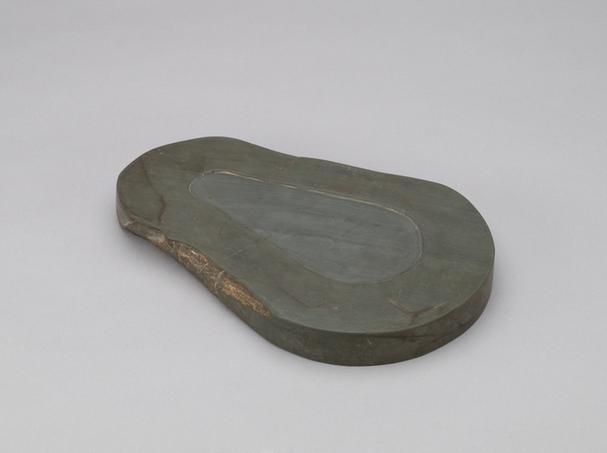 松花江石瓜式砚