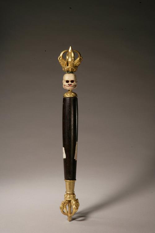 木棒骨雕骷髅杵