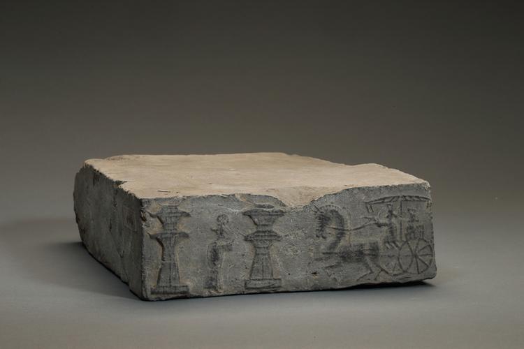 车马人物画像砖