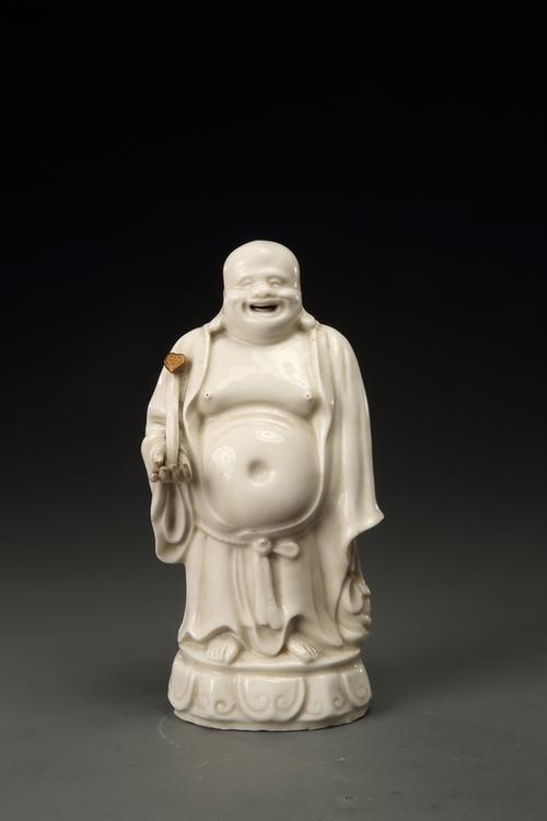 德化窑白釉弥勒立像
