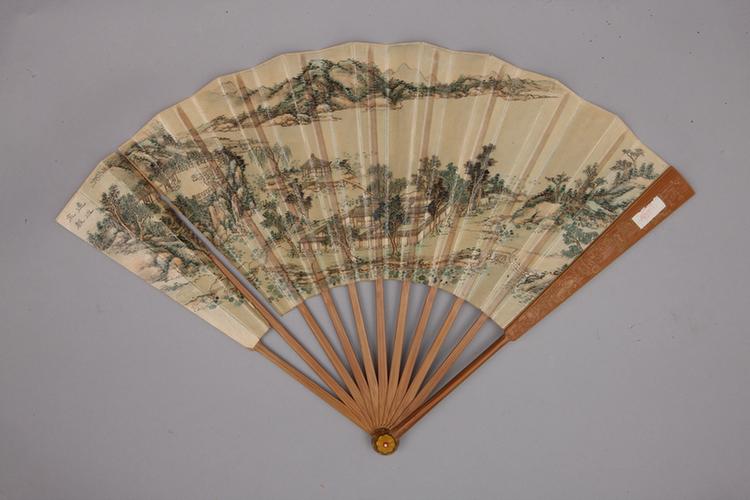 避暑山庄三十六景图书诗成扇